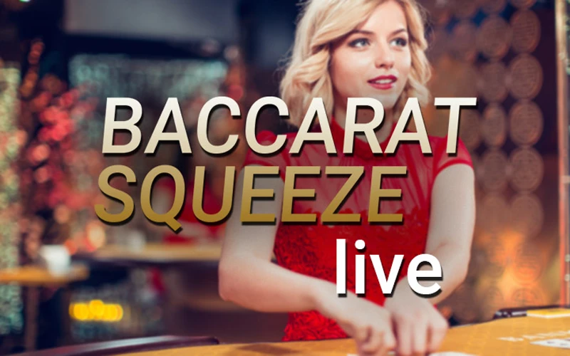 Experimente a mesa de Baccarat Squeeze no casino ao vivo Sportuna.