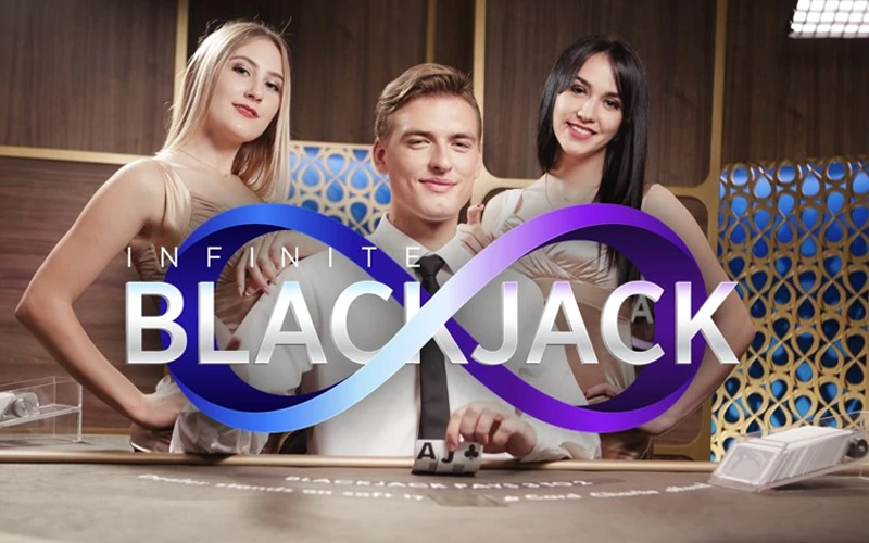 Jogue Infinite Blackjack com dealers reais no casino ao vivo Sportuna.