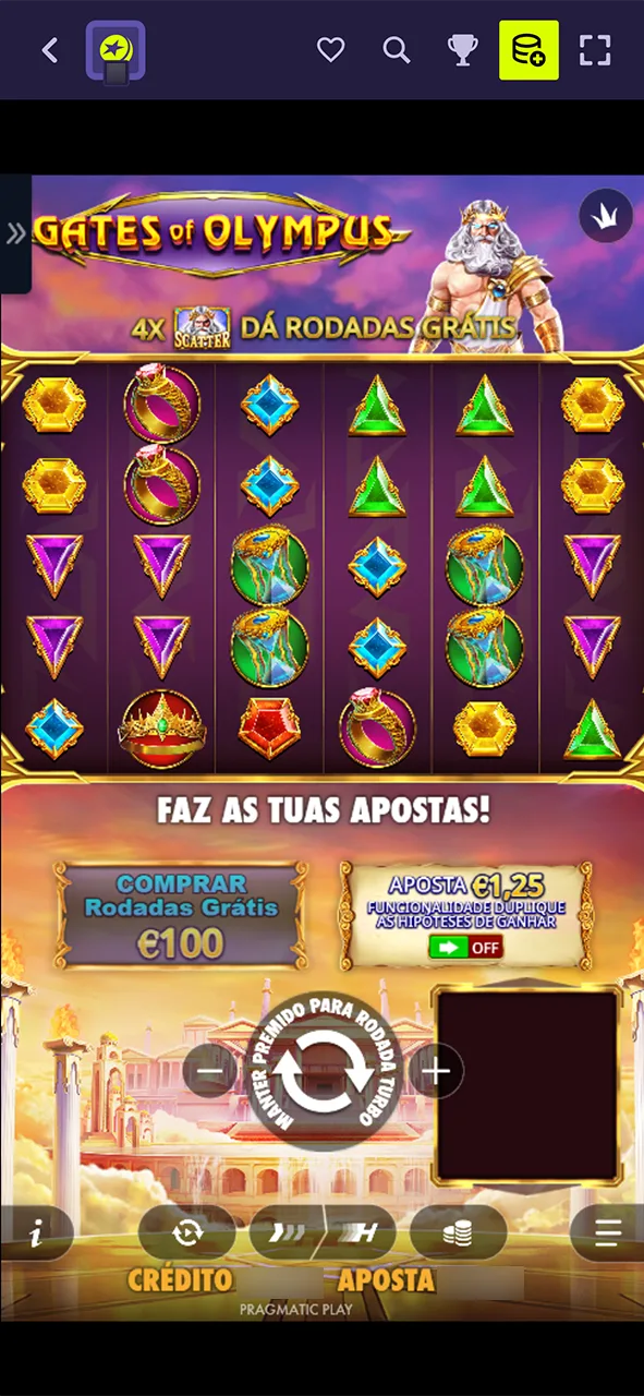 Defina o valor para jogar slots na Sportuna e divirta-se.
